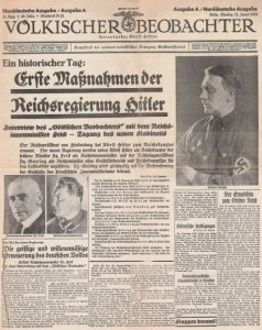 Völkischer Beobachter - Ausgabe vom 31. Januar 1933