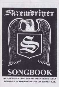 Skrewdriver Songbook