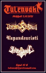 Vapaudenristi, Pagan Skull & Sudentaival - Live 02.10.2021