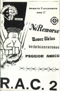 VA - Veneto Fronte Skinheads vol. 4 - R.A.C. 2  (live in Verona 09.12.1989)