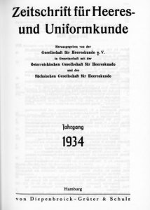 Zeitschrift fur Heeres- und Uniformkunde №61-96
