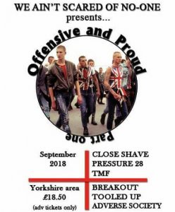 T.M.F., Breakout, Close Shave, Pressure 28 - Live in Leeds 08.09.2018 (HDRip)
